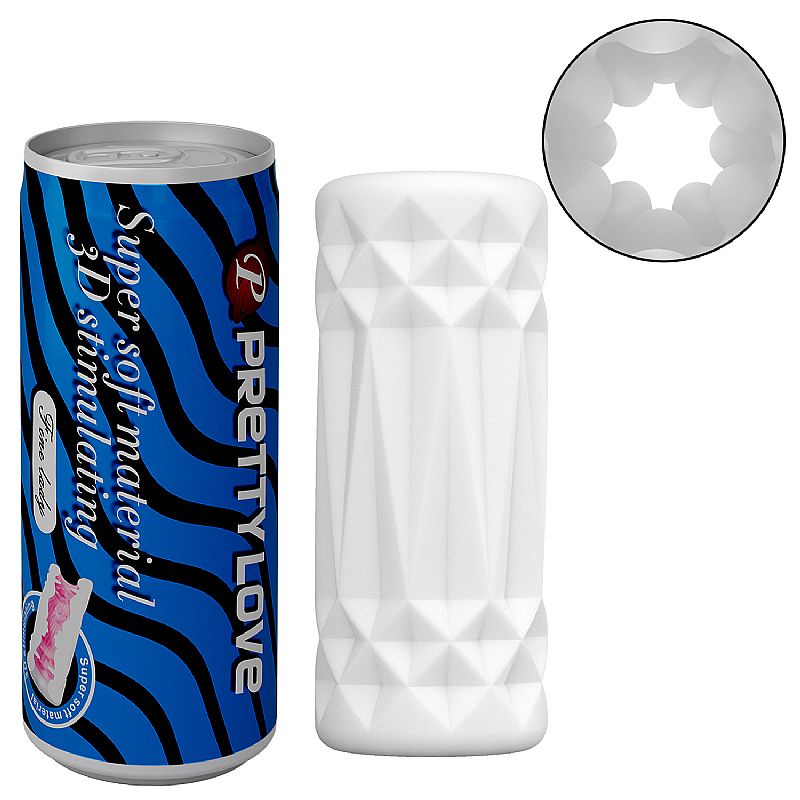 Masturbador Masculino Formato de Lata - Super Soft 2 (8569) Pretty Love — foto 1