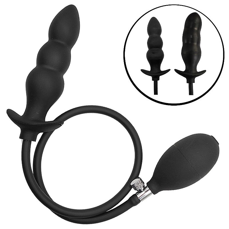 Plug Anal Escalonado - Silicone Inflável 12.5 X 3.7 (9246) — foto 1