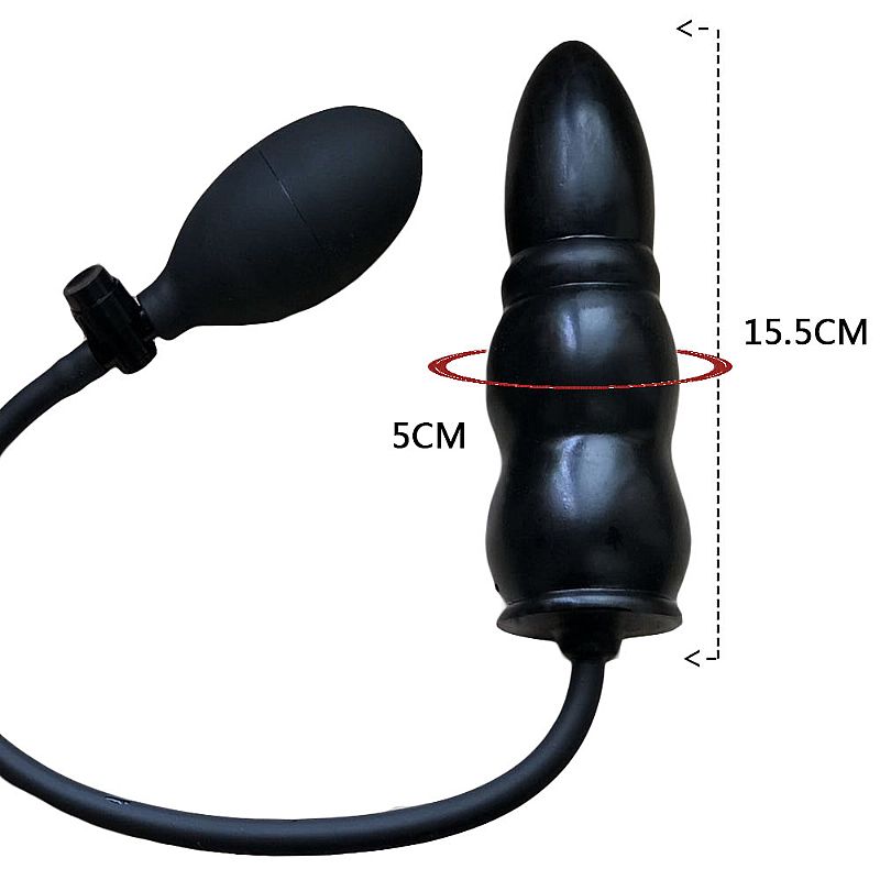 Plug Anal Escalonado - Silicone Inflável - 15.5 X 5.0 (9249) — foto 2