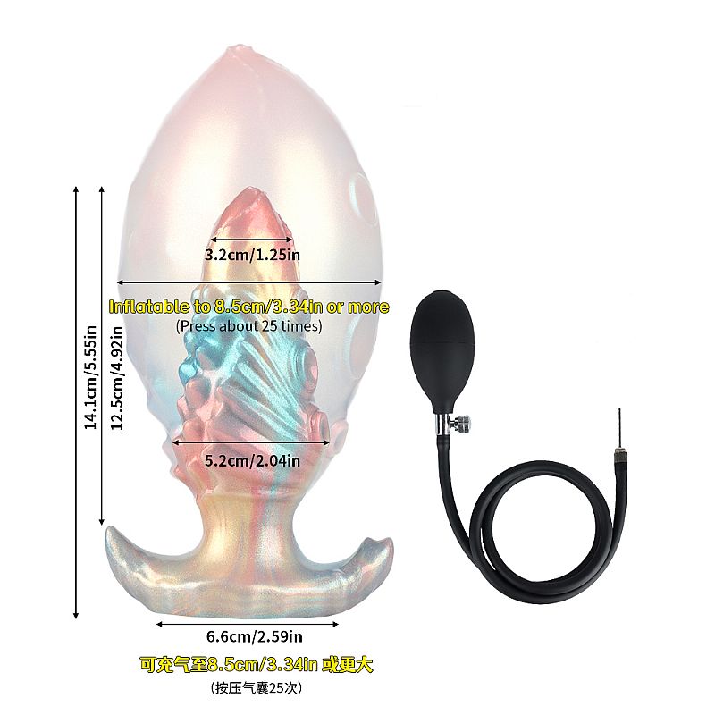 Plug Anal Silicone Inflável - 12,5 X 5,2 (9846) — foto 2