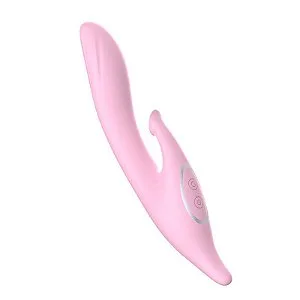 Vibrador com Aquecimento e Sugador por Aplicativo Rosa - Pub Recarregável