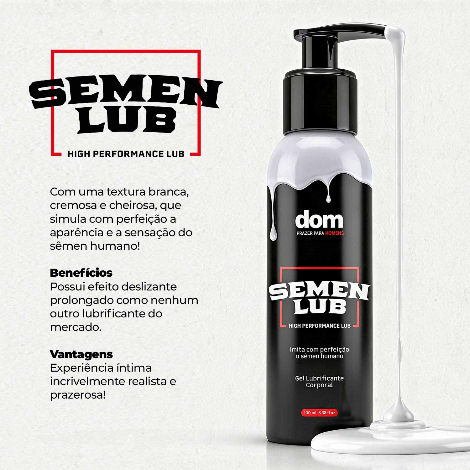 Pênis Ponta Dupla Havaiano Splash que Ejacula + Lubrificante Semen Lub — foto 5
