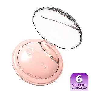Vibrador de Clitóris com Pulsação em Cápsula Rosa Recarregável