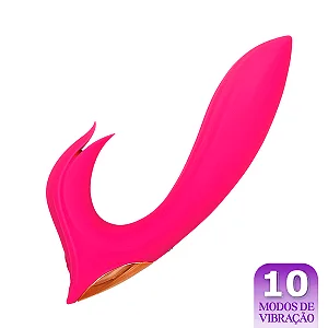 Vibrador Honey Tongue com Língua Estimuladora de Clitóris Pink (HONEY TONGUE)