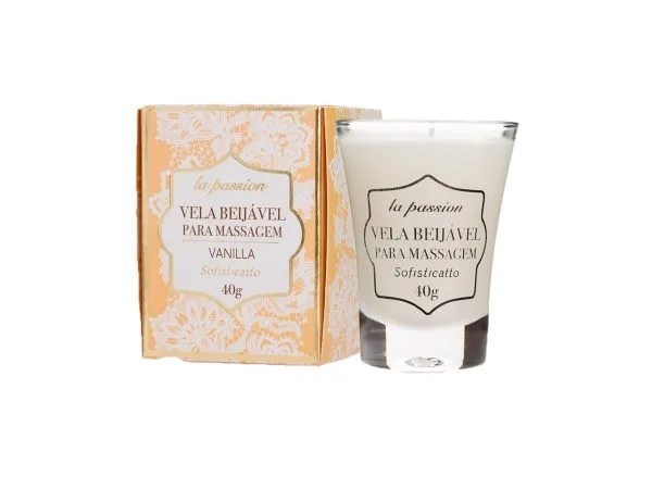 Vela Beijável para Massagem La Passion 40g - Vanilla