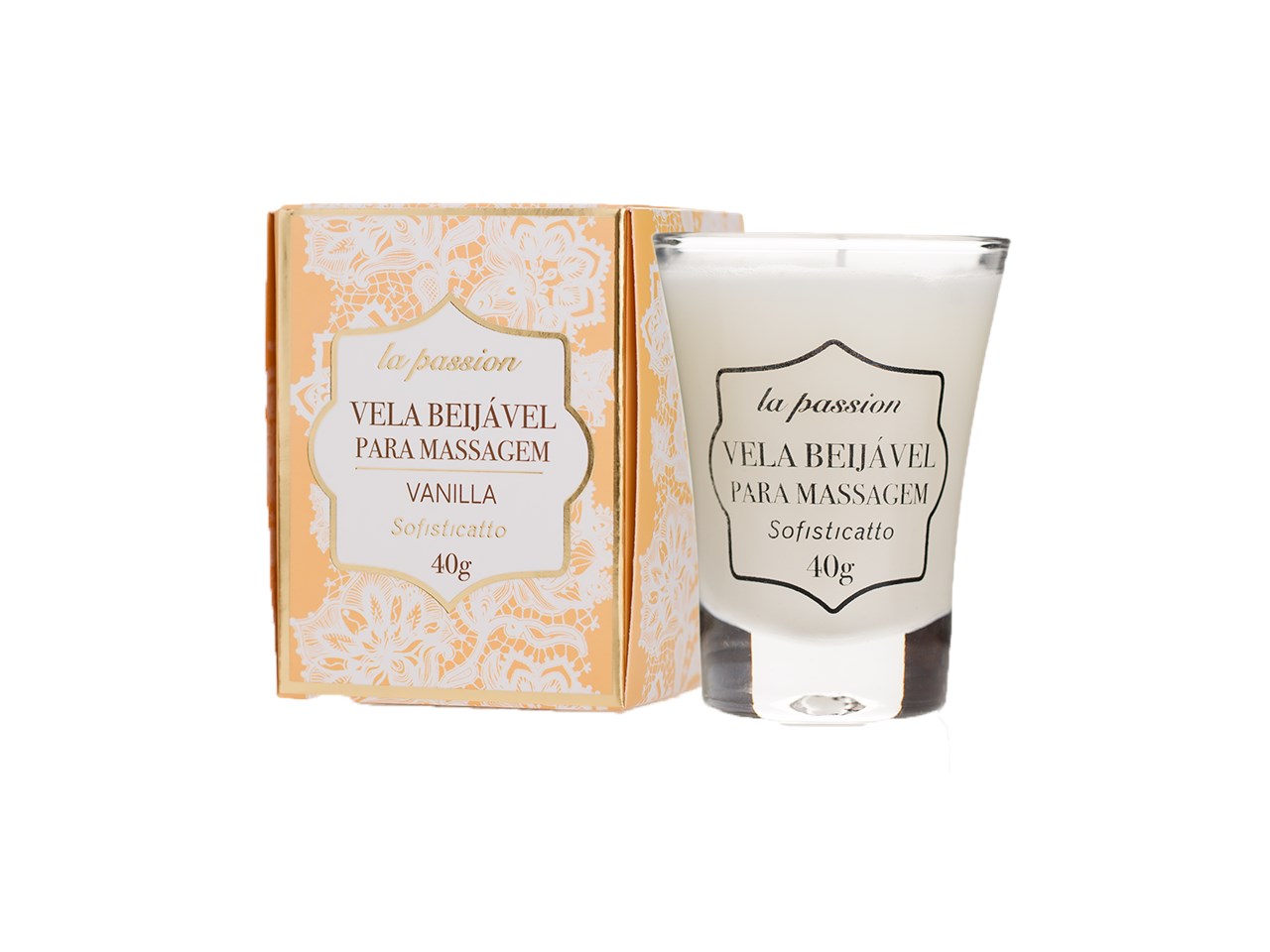Vela Beijável para Massagem La Passion 40g - Vanilla — foto 1