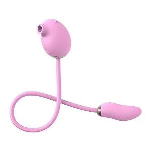 Vibrador com Pulsação e Cápsula Rosa Recarregável
