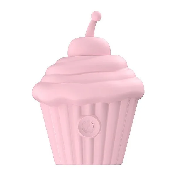 Cupcake Vibratório para Clitóris e Mamilos - Rosa Recarregável