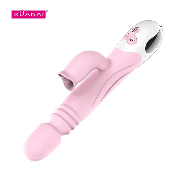 Vibrador Ponto G Vai e Vem - Rosa Recarregável