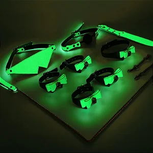Kit BDSM 6 em 1 Verde Neon