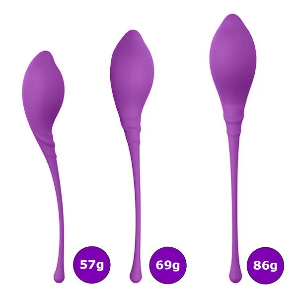 Kit Lamboll para Pompoarismo com 3 Pesos Roxo