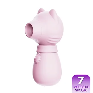 Vibrador de Clitóris com Pulsação - Rosa Recarregável